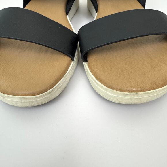 Kensie Women Everlee Casual Sandal Size 8.5 Stretch Comfort Cushion Summer Black - Picture 7 of 10
